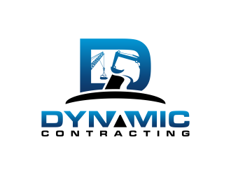 Dynamic Contracting logo design by BlessedArt