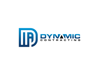 Dynamic Contracting logo design by BlessedArt
