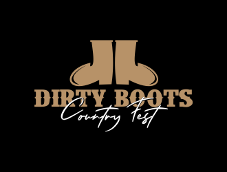Dirty Boots Country Fest logo design by giphone