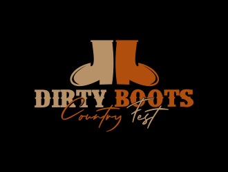 Dirty Boots Country Fest logo design by giphone