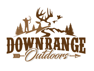 Down Range Outdoors logo design by jaize