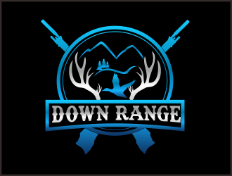 Down Range Outdoors logo design by Greenlight