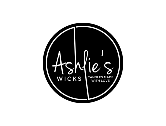 Ashlie’s Wicks logo design by oke2angconcept