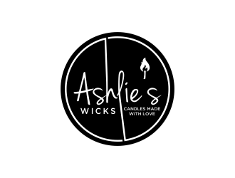Ashlie’s Wicks logo design by oke2angconcept
