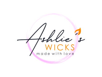 Ashlie’s Wicks logo design by GassPoll