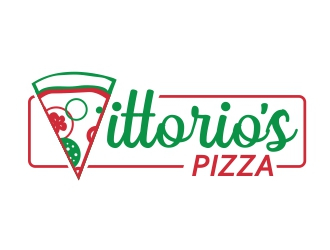 Vittorios Pizza logo design by ruki