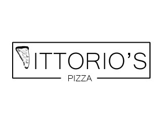 Vittorios Pizza logo design by Suvendu