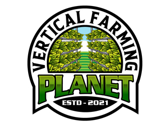 Vertical Farming Planet logo design by DreamLogoDesign