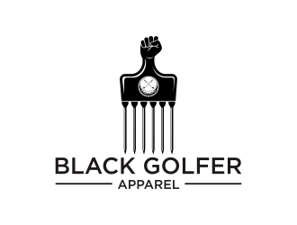 BLACK GOLFER APPAREL logo design by veter