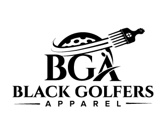 BLACK GOLFER APPAREL logo design by jaize