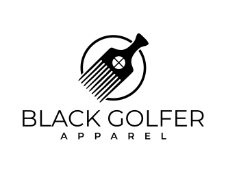 BLACK GOLFER APPAREL logo design by meliodas