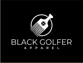BLACK GOLFER APPAREL logo design by meliodas