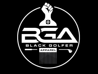 BLACK GOLFER APPAREL logo design by REDCROW