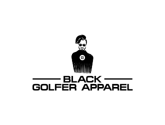 BLACK GOLFER APPAREL logo design by MUNAROH