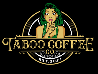 Taboo Coffee Co. logo design by DreamLogoDesign
