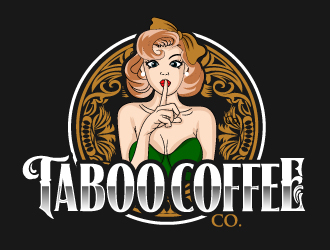 Taboo Coffee Co. logo design by ElonStark