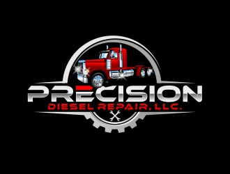 Precision Diesel Repair, LLC logo design by rizuki