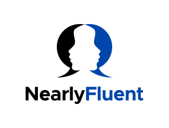 Nearly Fluent  logo design by lexipej