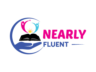 Nearly Fluent  logo design by Suvendu