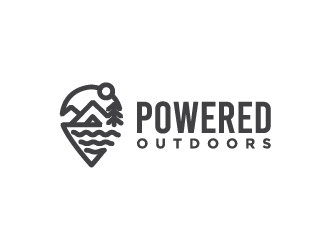 Powered Outdoors logo design by jafar