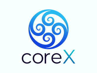 CoreX logo design by berkahnenen