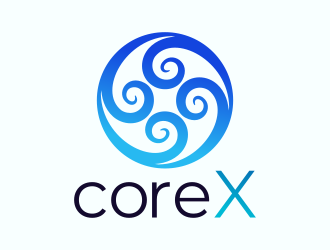 CoreX logo design by berkahnenen