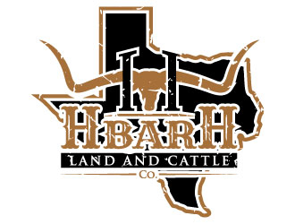HbarH   Land and Cattle Co. logo design by iamjason