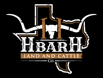 HbarH   Land and Cattle Co. Logo Design