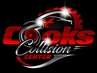 Cooks Collision Center logo design by DreamLogoDesign