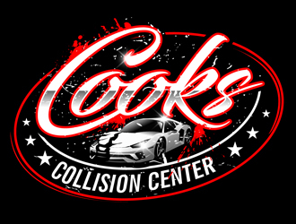 Cooks Collision Center logo design by DreamLogoDesign