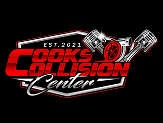 Cooks Collision Center logo design by DreamLogoDesign