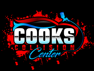 Cooks Collision Center logo design by Suvendu