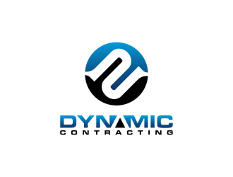 Dynamic Contracting logo design by BlessedArt