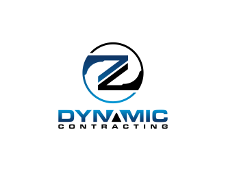Dynamic Contracting logo design by BlessedArt