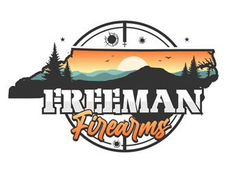 Freeman Firearms logo design by DreamLogoDesign