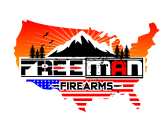 Freeman Firearms logo design by LogoQueen