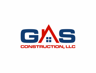 GAS Construction, LLC logo design by InitialD