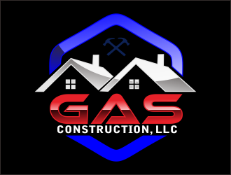 GAS Construction, LLC logo design by bosbejo