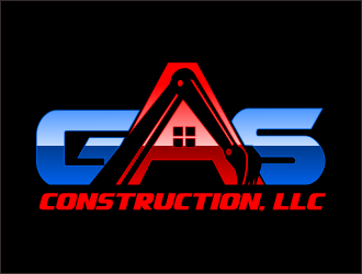 GAS Construction, LLC logo design by bosbejo