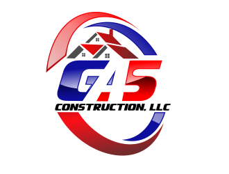 GAS Construction, LLC logo design by bosbejo