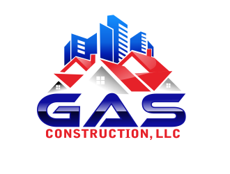 GAS Construction, LLC logo design by bosbejo