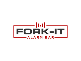 Fork-It Alarm Bar   logo design by sakarep