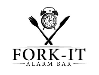 Fork-It Alarm Bar   logo design by Suvendu