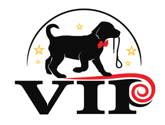 VIP Dog Walking & Pet Sitting / VIP Mobile Dog Grooming  logo design by DreamLogoDesign