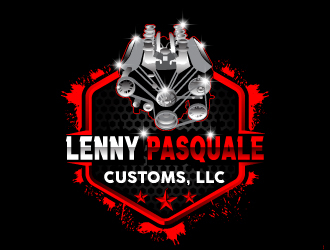 LENNY PASQUALE CUSTOMS, LLC logo design by Suvendu