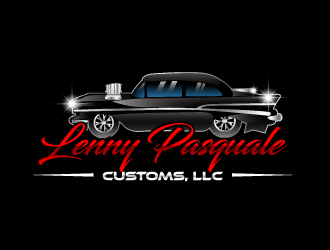 LENNY PASQUALE CUSTOMS, LLC logo design by Suvendu
