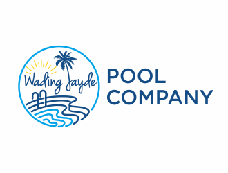 Wading Jayde Pool Company logo design by agus