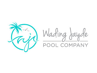 Wading Jayde Pool Company logo design by bezalel