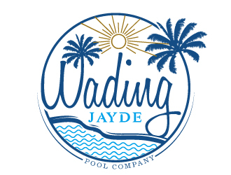 Wading Jayde Pool Company logo design by LucidSketch