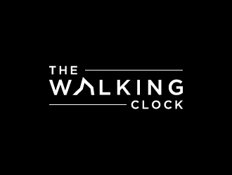 The walking clock logo design by wongndeso